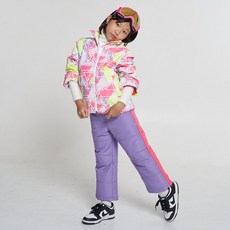 F-leader 兒童幾何配色滑雪服套裝