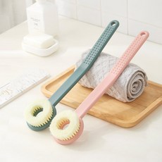 MONACO OLIVE 弧形貼合身體刷2件組, 煙燻粉紅 + 卡其綠