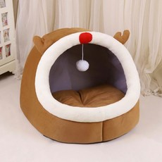 데이소이 고양이 귀여운 동물 모양 반오픈형 숨숨집, 루돌프, 1개