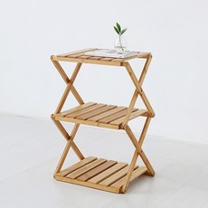 마켓비 JAWAL 선반 415 좁은 3단 대나무 4p