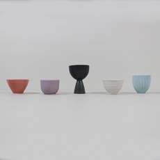 為愛酒家準備的綜合酒杯 自然 5件組, 酒杯 5p, 1組