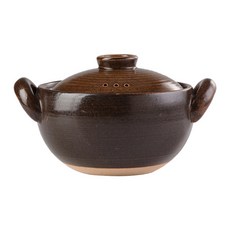 ONE TWO POT 萬土燒 日式燉煮砂鍋/多功能陶鍋/湯鍋 3000ml 深咖啡色, 30cm, 1個