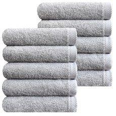 TOWELIST Forte 飯店毛巾 200克 40數 精梳棉, 現代灰, 10條