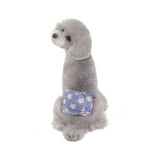 Market A 公狗禮貌帶 藍星 S, 2個, 特大號, 1入