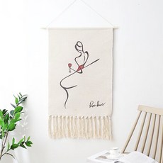 다루미 감성 명화 마크라메 태피스트리, 04 와인