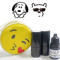 蘋果高爾夫球印章組, BLACK D, 1套