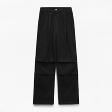 미쏘 여성용 코튼 턱 와이드 팬츠