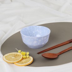 CookCha 小吃復古系列中餐碗 1號, 10個, 藍色