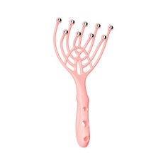 頭皮按摩器, 1個, 粉色的