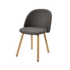 지엠퍼니처 에그 인테리어 체어, 그레이 인조가죽, 1개