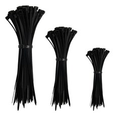 i-MATE 黑色束線帶 L號100入+M號 100入+S號 100入, 黑色, 1組