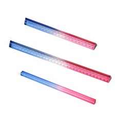 壓克力立體彩虹尺 3入, 混色, 1套