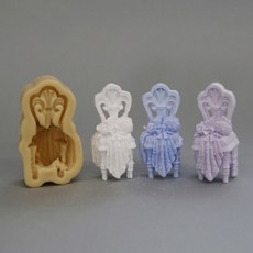 ANGLE THING 卡通人物模具 婚禮玫瑰椅 1孔 2入, 單一顏色