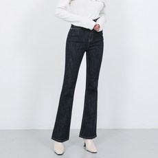 와르 여성용 이염 없는 롱부츠컷 데님 팬츠