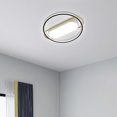 원하 마블리아 원형 방등 LED80W, 주광색 + 주백색(블랙 + 골드)