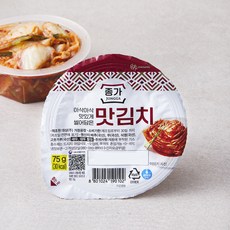 종가 아삭아삭 맛있게 썰어담은 맛김치, 75g, 1개
