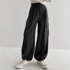 라라온 여성용 투웨이 스트링 핀턱 카고 팬츠 롱 TSP2186