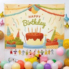 Peito 生日慶祝派對回憶橫幅布條, E7