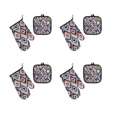 民族風隔熱手套+隔熱墊4件組, T05 2 型, 1組