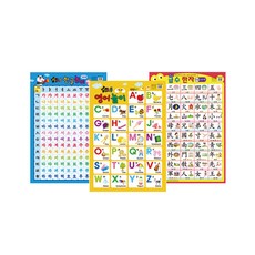 Byeolchorong 閃亮壁掛圖 韓文遊戲 第2階段 + 英文遊戲 + 漢字8級 套組, 世界最佳