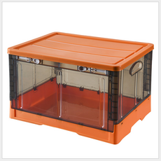 透明折疊收納盒 26L, 橘子, 1個