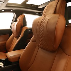 ruzen 忠實款車用頸枕 + 枕套, 1套, 軟棕色