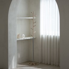 簡約立式衣架, 米色