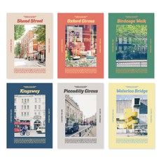 Monolike Capture the Life 倫敦橫線筆記本 W 148mm x H 210mm, 6個, 混合顏色