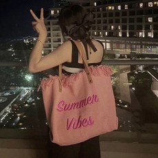 연이랜드 여성용 썸머 비치 바캉스 숄더백