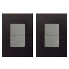 제일전기공업 아도니스 스위치 1로 2구 블랙펄, 2개