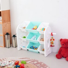 미루 초이스 3단 와이드 베이직 정리함, 민트, 1개