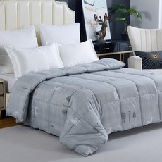 A-ONE 金吉星 石墨烯羽絲絨被 加厚 2kg, 冬季森林