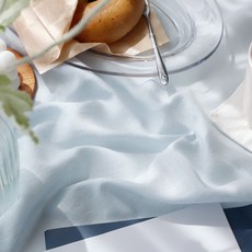 Chenfarm 30支Rom染色棉竹節棉純色布料布料 1392, 天藍色, 1個