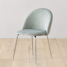 룸앤홈 그레네 크롬체어, 그린, 2개