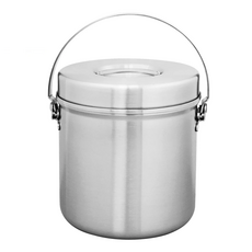 御鼎 316不鏽鋼雙層提鍋 台灣製造 飯菜分離 堅固耐用, 12cm, 銀色, 1個