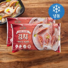 굿푸드 한끼딱 든든한 김치 떡만두국 사골맛 (냉동), 194g, 2개