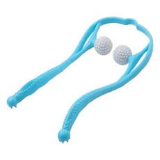 E.dot U型肩頸按摩器, 藍色, 34x18cm, 1個