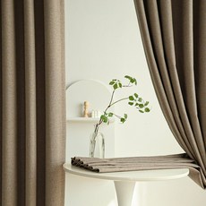 MAISONTEXTILE Stone Grid 四季客廳遮光窗簾