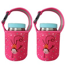 簡便的圖案氯丁橡膠水瓶袋 500ml, 4, 2個