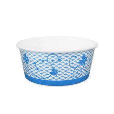 大京紙容器 藍色花朵 380ml, 1件, 100個