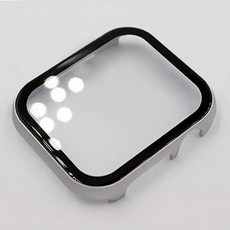 ALPINA CASE Apple Watch 鋼化玻璃金屬保護殼 44mm, 銀色