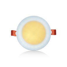 Gaon LED 雙色筒燈 6W 晝光色 + 燈泡色, 白色, 1個