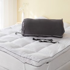 La Pomme 諾比克極細纖維床墊 + 收納袋套組, 床墊(都會白), 收納袋(炭灰色)