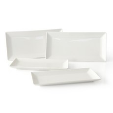 PRELUDE Neobone 盤子組, 1套, 長方形盤子 23cm 2入 + 26cm 2入