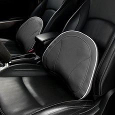 CAR IF Komodo 記憶棉靠背墊, 黑色, 1個