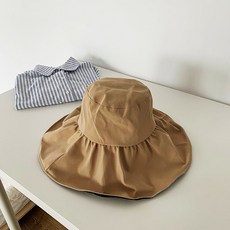 슬로우데코 여성용 무지 썬캡