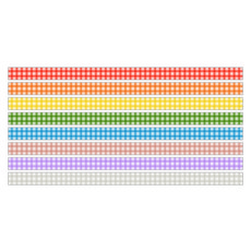 WANNATHIS 野餐檢查遮蔽膠帶套組 8 件 10m x 15mm, 混色, 1套