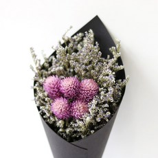 ROMANTIC NOVEMBER 乾花保鮮迷你花束 黑色, Cheon Ilhong Pink & Misty