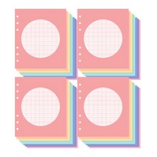 JAM STUDIO 每週 6 孔裝飾筆芯鑲嵌軟圈 4p, 32張