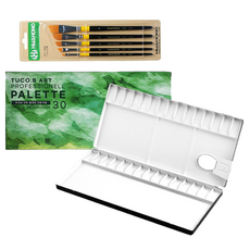 Tucobe 高級鋁藝調色板+粉色刷5種948套裝, 1組, 30格